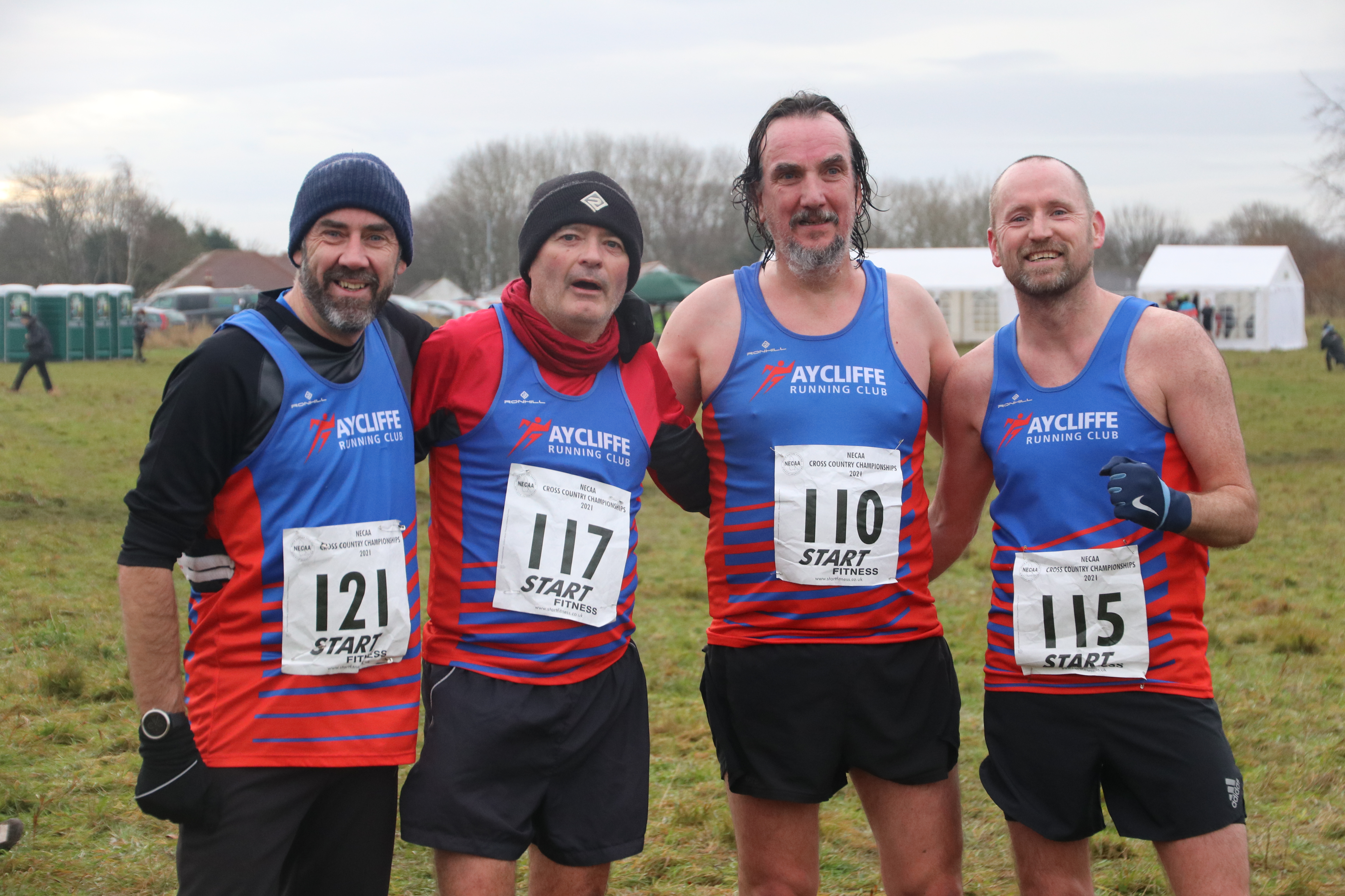Some of the Men's Team at the NECCA XC Champs